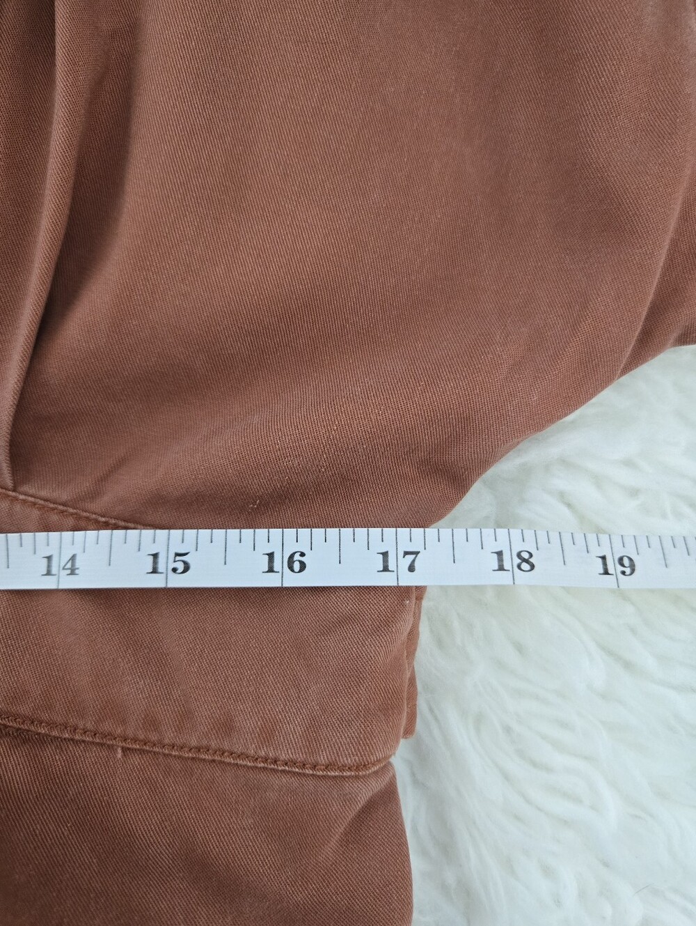 Quince Rust Button-Front Mini Dress - Picture 8 of 11